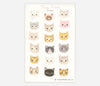 Tiny Cat Faces Sticker Sheet