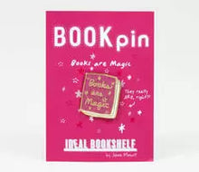Books Are Magic - Pink Glitter Enamel Pin