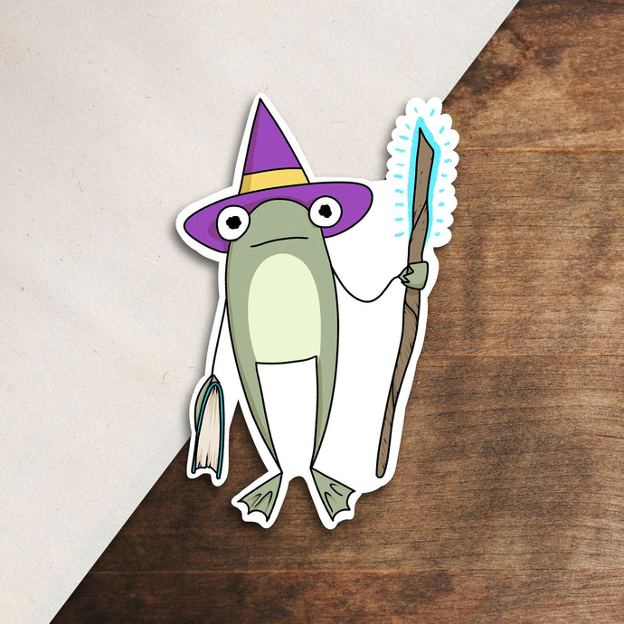 Mage Frog Vinyl Sticker