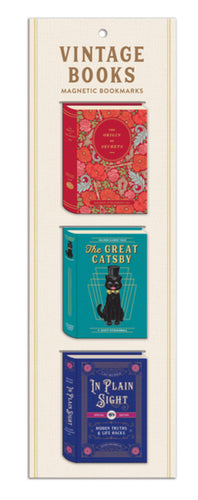 Vintage Books Magnetic Bookmarks