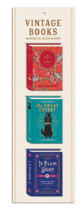 Vintage Books Magnetic Bookmarks