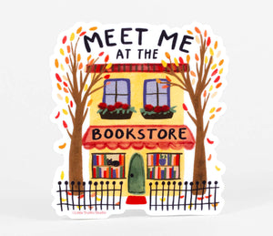 Meet Me At The Bookstore Sticker