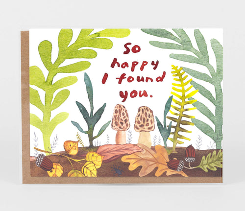 Little Truths Studio: So Happy I Found You Morel Mushroom Card