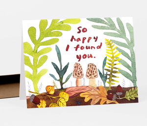 Little Truths Studio: So Happy I Found You Morel Mushroom Card
