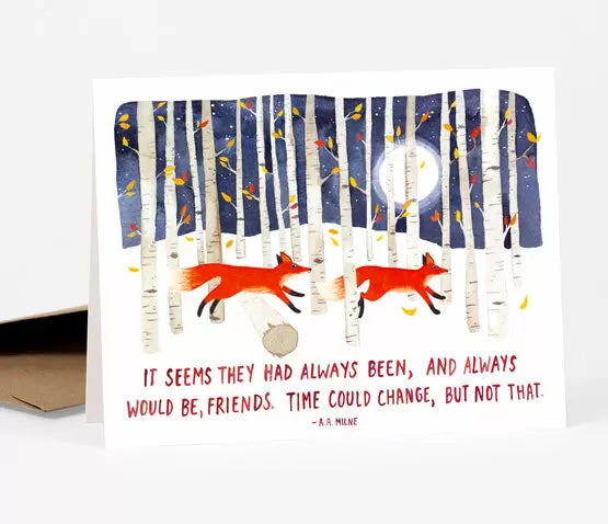 They Had Always Been Friends Greeting Card