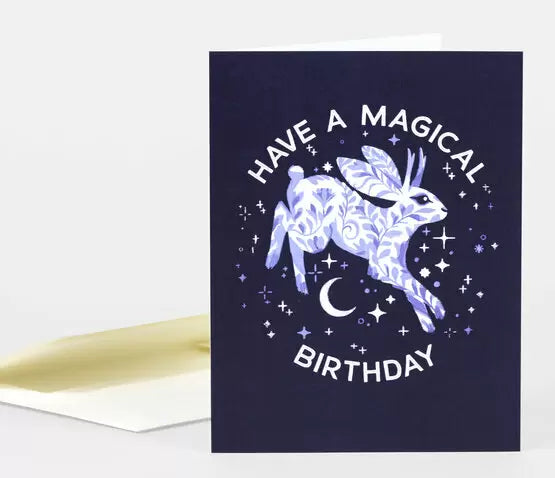 Jackalope Magical Birthday Card