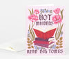 Hot Maidens Read Big Tomes Card