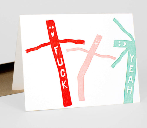 Power and Light Press: Air Dancers/ F*ck Yeah! Card