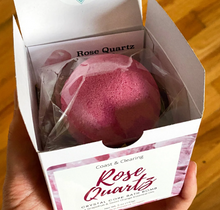 Crystal Core Bath Bomb with Rose Quartz Crystal Inside