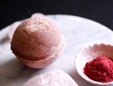 Crystal Core Bath Bomb with Rose Quartz Crystal Inside