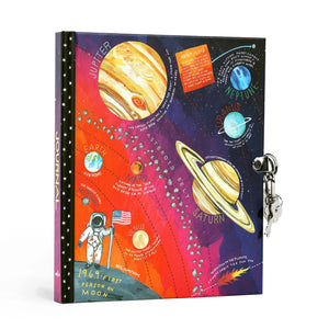Space Adventure Journal with Lock