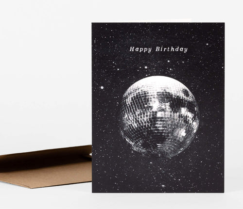 The Galek Sea: Happy Birthday Disco Moon Card