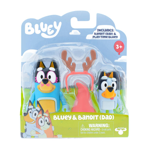 Moose Toys Bluey Season 8 2-Pack Figure - Bluey & Bandit