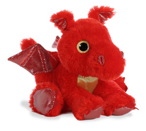 Sizzle Red Sparkle Dragon Plush