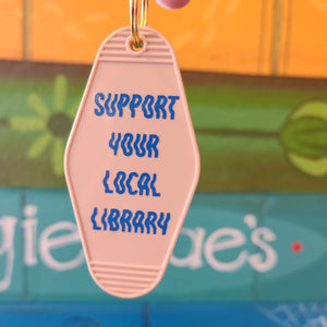 Support Your Local Library Keychain