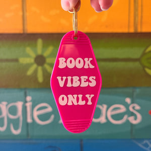 Pink Book Vibes Only Keychain