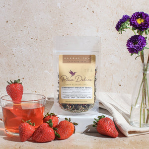 Strawberry Echinacea Immunity Herbal Tea: 1 oz