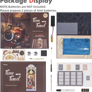Diy Miniature House Book Nook Kit: Time Travel