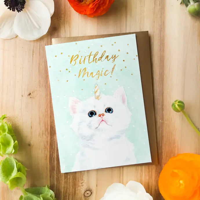 Kitticorn Birthday Magic Card