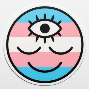 Transgender Colors Face Sticker