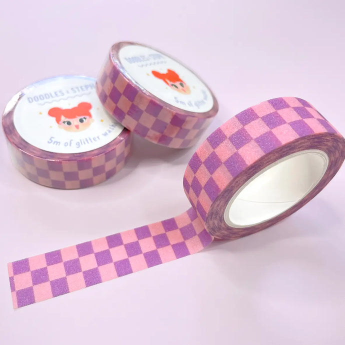 Check Please Glitter Washi Tape