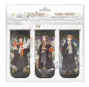 Harry Potter Floral Fantasy Magnetic Bookmarks