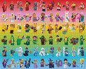 Lego Minifigure Rainbow 1000 Piece Puzzle