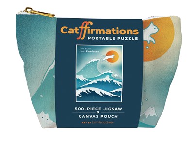 Catffirmations 500 Piece Puzzle and Canvas Pouch