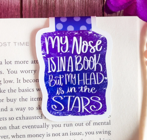 Head in the Stars Celestial Magnetic Bookmark