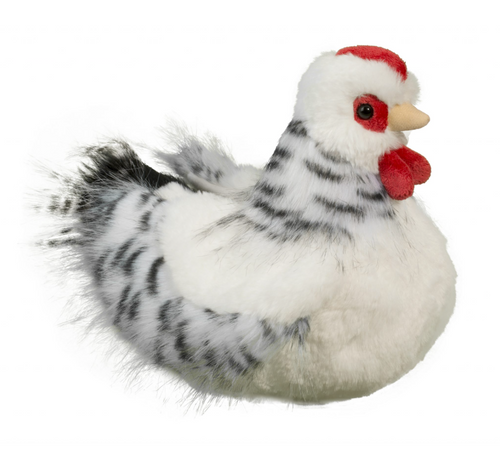 Salty Black & White Hen Plush