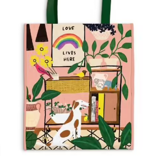 Love Lives Here Reusable Tote
