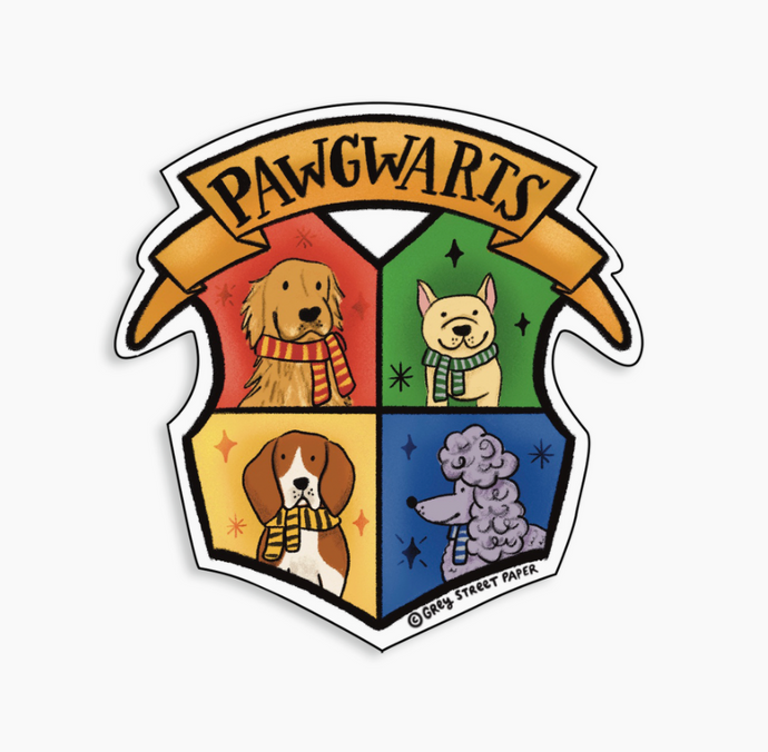 Pawgwarts Crest Sticker