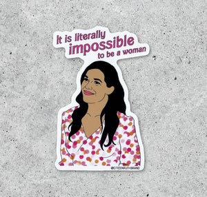 Barbie Gloria Impossible To Be A Woman Sticker
