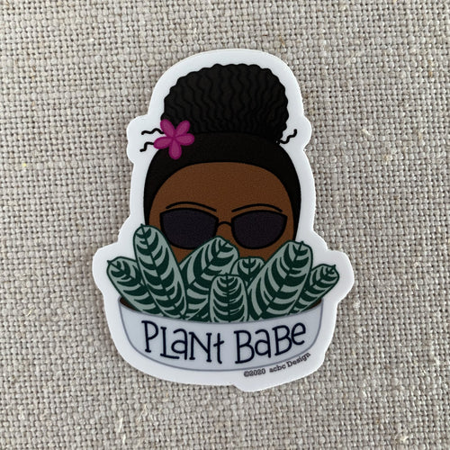 Plant Baby Black Woman