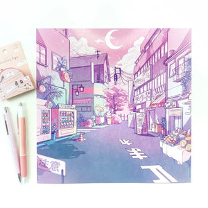 Pink Moonlight Art Print