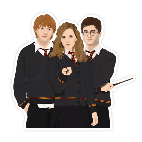 Harry Potter Golden Trio Sticker