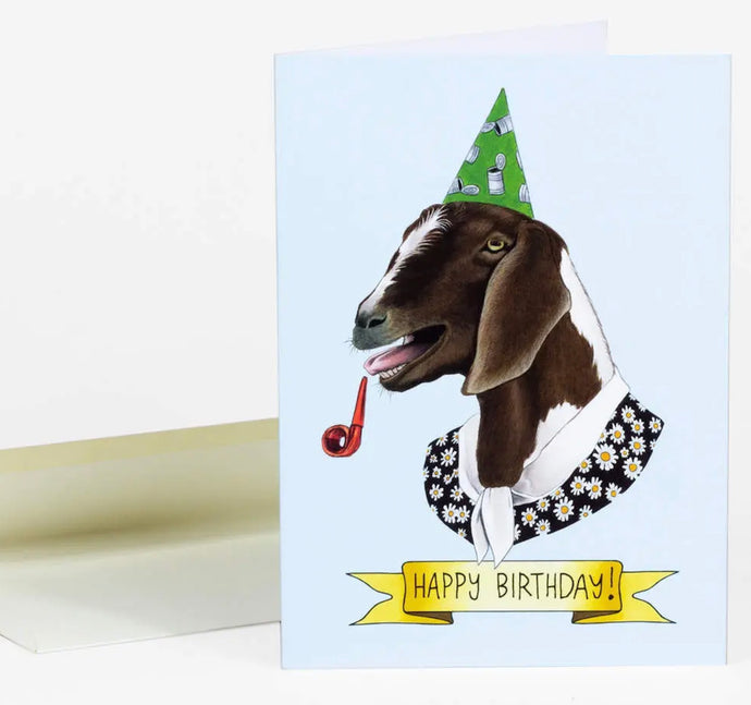 Happy Birthday Card (Goat)