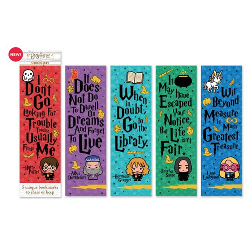 Harry Potter Quote Bookmarks: Set of 5