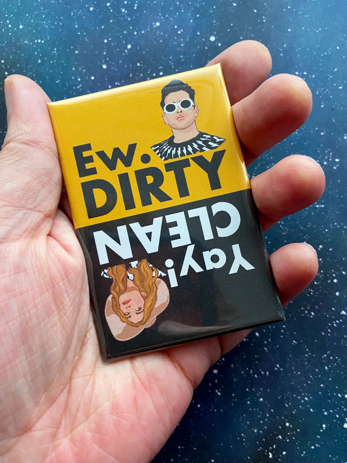 Ew.Dirty/Yay! Clean Dishwasher Magnet