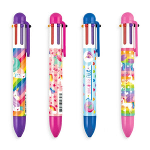 Unique Unicorn 6 Color Click Pen