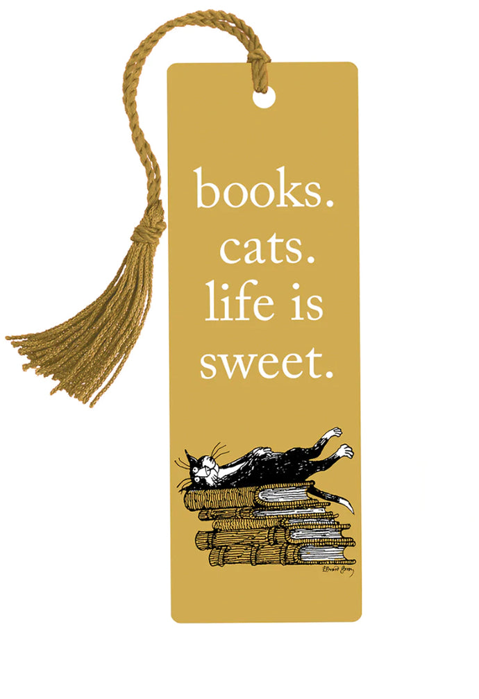 Books. Cats. Life is Sweet Bookmark