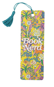 Book Nerd Floral Bookmark