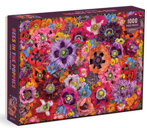 Bees in the Poppies-1000 Piece Puzzle