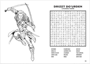 Dungeons & Dragons Word Search & Coloring Book