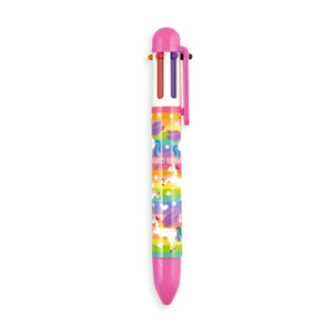 Unique Unicorn 6 Color Click Pen
