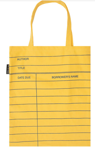 Library Card (yellow) Tote Bag