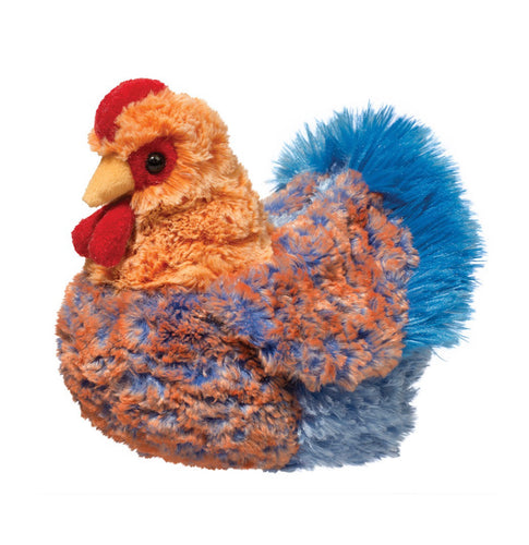 Henrietta Blue/Orange Lace Hen Plush