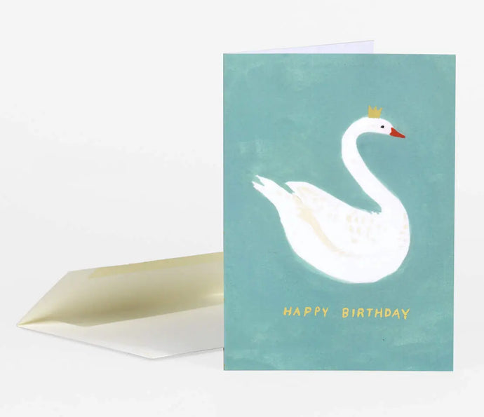 Swan Birthday Card