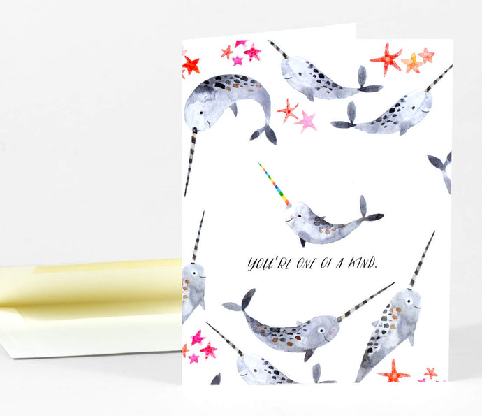Loose Leaves Paper Goods: You're One of a Kind Card Card