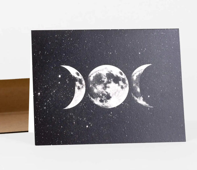 Triple Moon Goddess Card